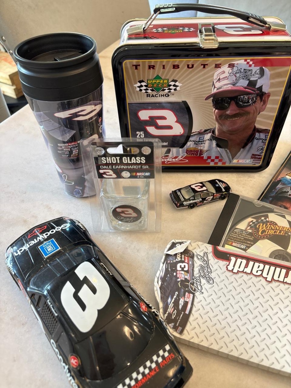 Dale Earnhardt Sr #3 NASCAR Goodwrench Memorabilia Collector Lot Upper Deck #N06